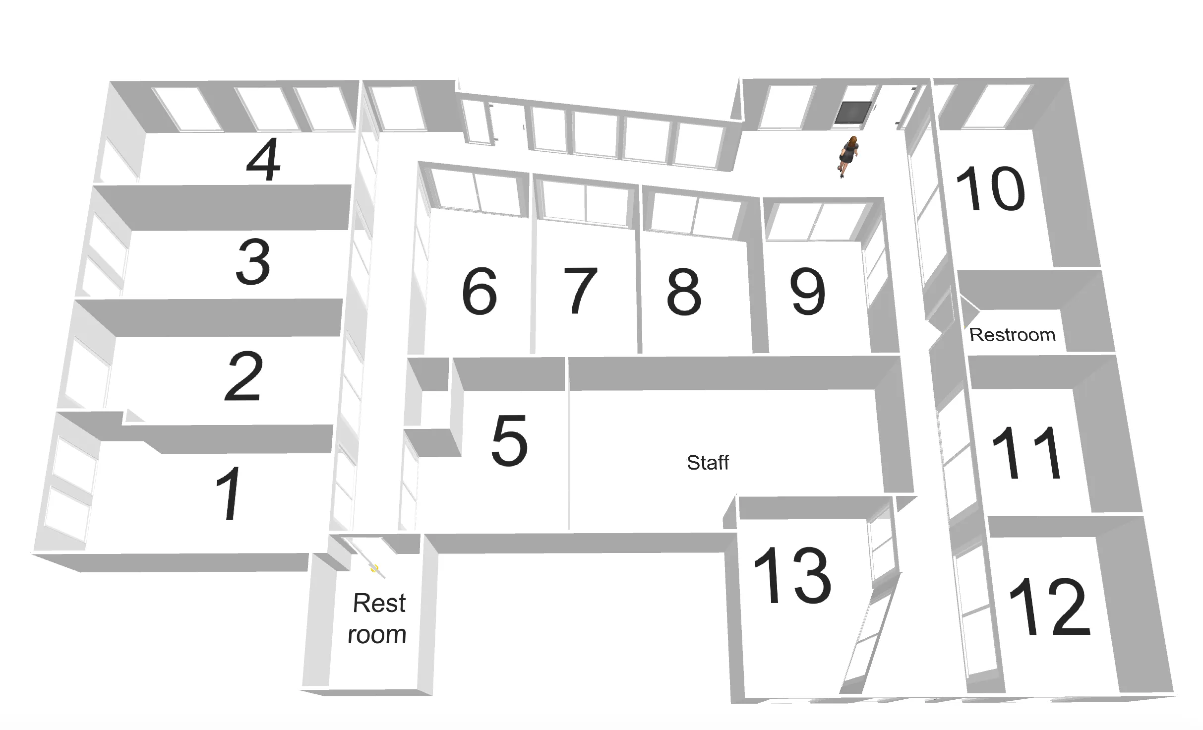 Beau Monde Salon Suites floor plan